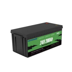 OEM 200Ah BMS LiFePO4 Deep Cycle Battery Pack – 12V/24V Solar with 3000+ Cycles – Victpower