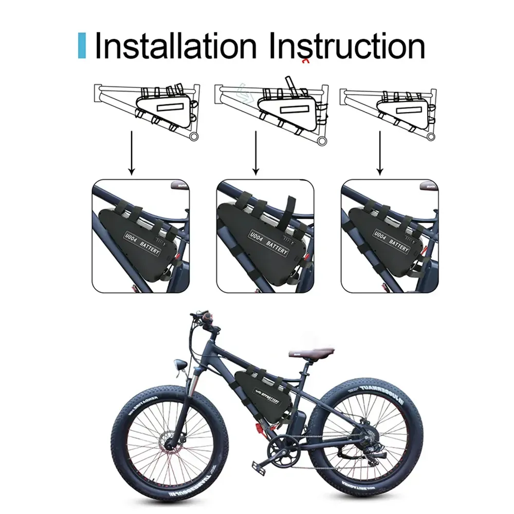 Victpower 52V 20Ah Electric Bike Battery Pack – Li-Ion Downtube with Triangle Cylindrical Design - Image 2